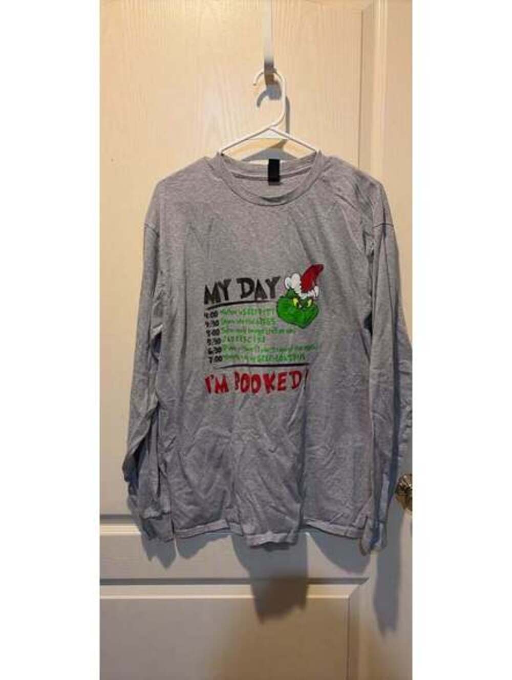 Gildan Grinch Long Sleeve Shirt and Halloween Costume Dress